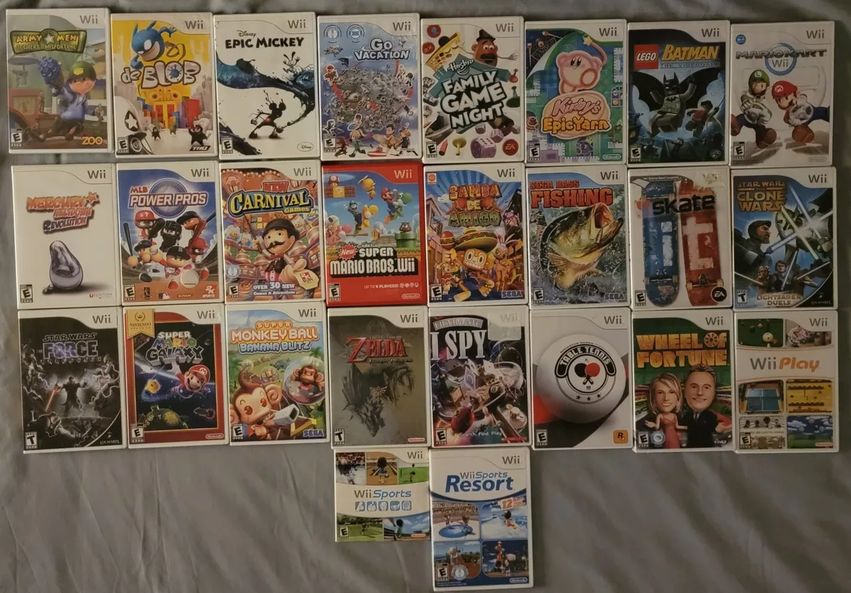 Nintendo Wii Games You Choose from Large Selection Lot Buy More and Save Tested