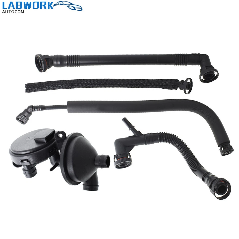 For BMW E46 Z4 X3 3 Series 325i 330 PCV Crankcase Vent Valve+Breather Hose Kit - Imagem 3 de 4