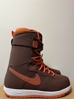 Nike Zoom Force 1 Snowboard Boots Brkrt Brown Size 8 334841