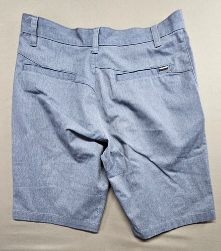 Volcom Men’s Blue Chino Flat Front Shorts Size 33 - Picture 2 of 11