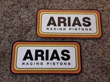Lot Of 2 Classic Arias Pistons Racing Decals Stickers Nascar Nhra Street Outlaw Lot Of 2 Classic Arias Pistons Racing Decals Stickers Nascar Nhra Street Outlaw