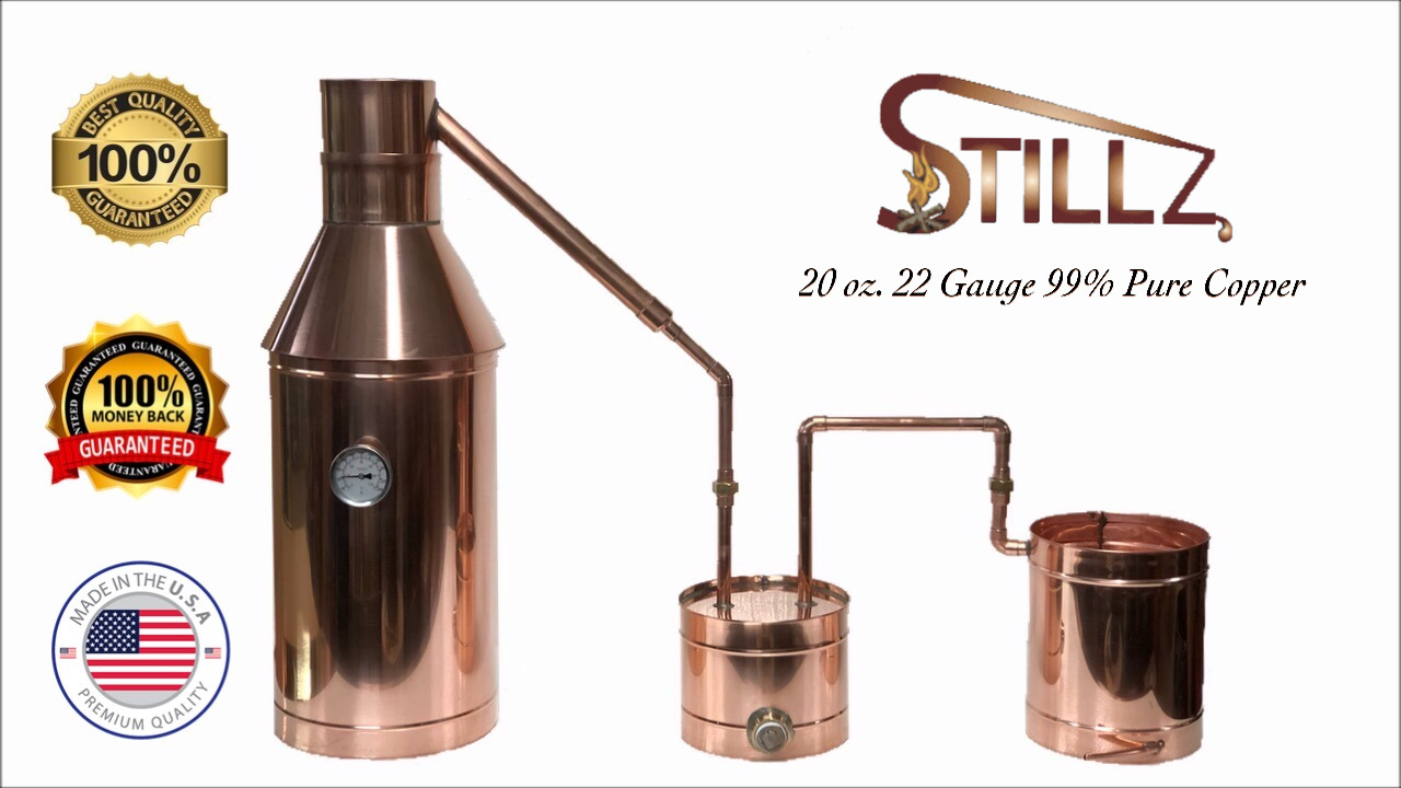 Copper Moonshine Still- Thumper/Worm-Heavy 20oz Build Compare! StillZ 6 Gallon 