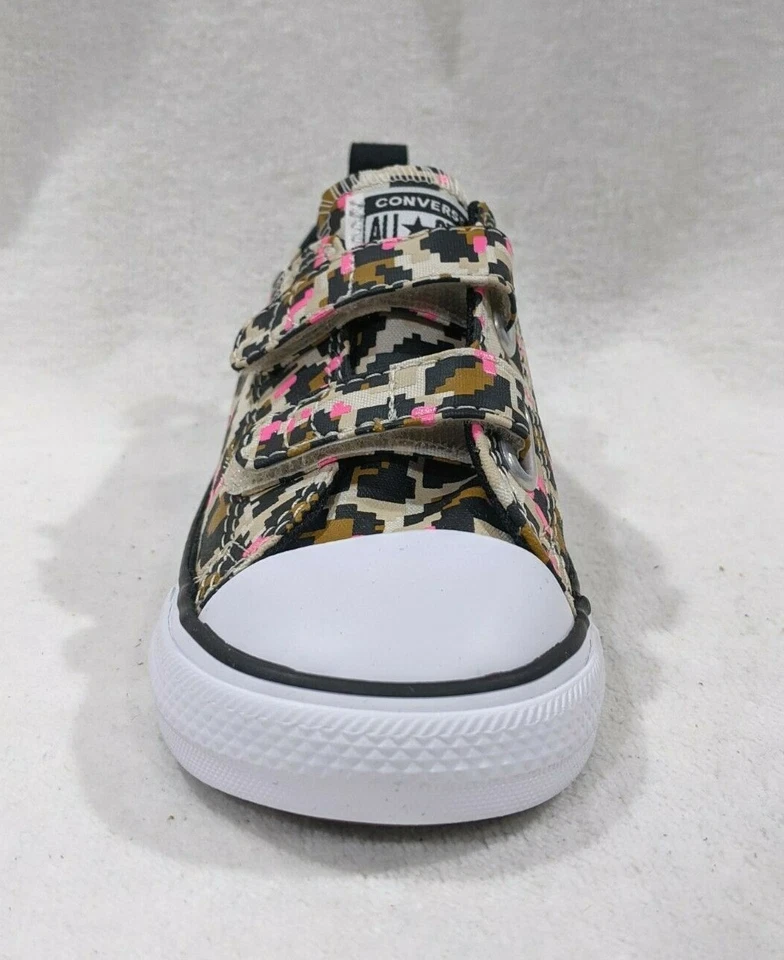 Zapatillas Converse para niñas pequeñas CTAS 2V OX multicolor Cheetah Pixel-Asst talla NWB Foto 4 de 4