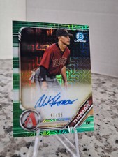 2019 Bowman Chrome Alek Thomas Green Mega box Mojo Refractor Auto Refractor #/99