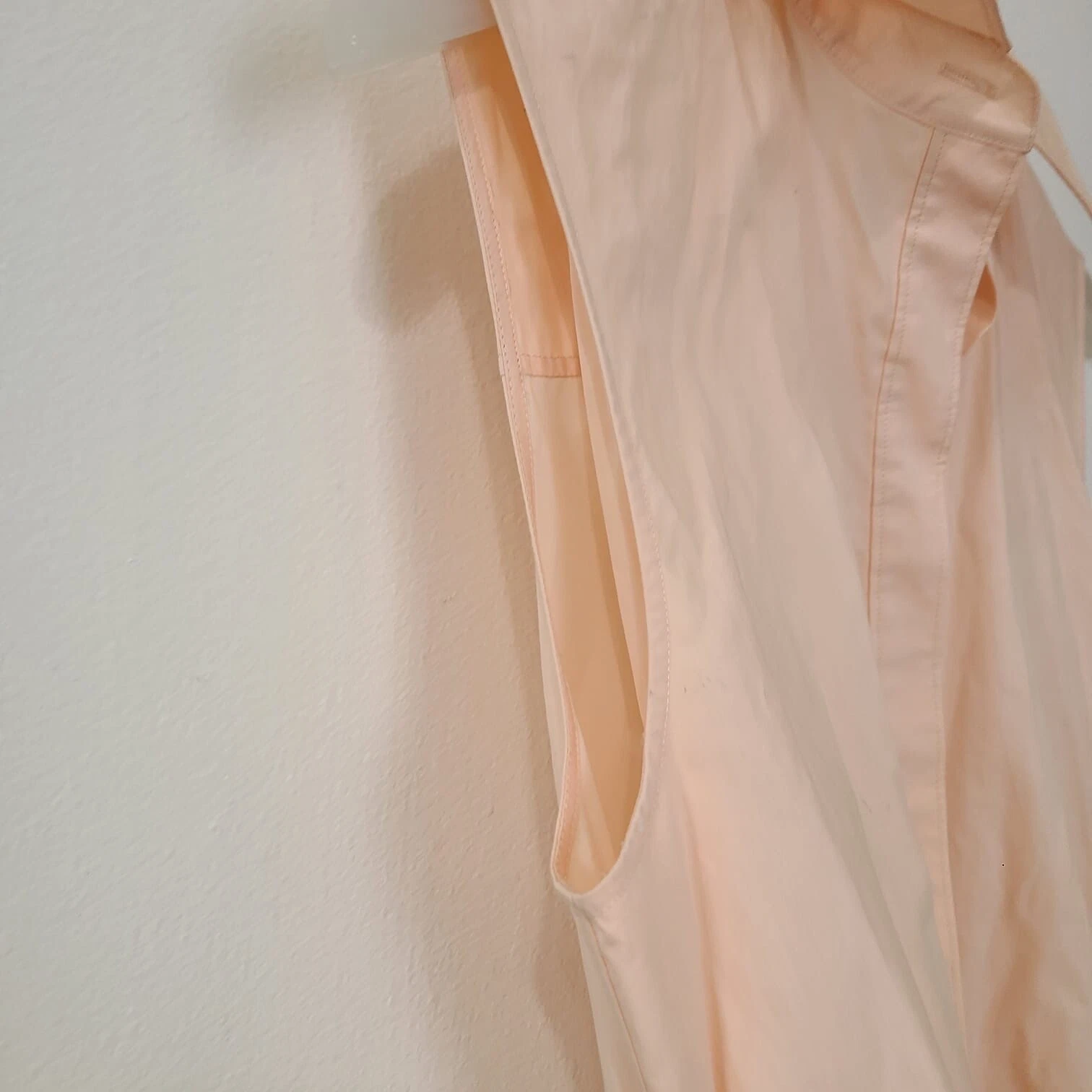 Alexander Wang Mini Camicia Decostruita Abito Rosa Asimmetrico Taglia 0