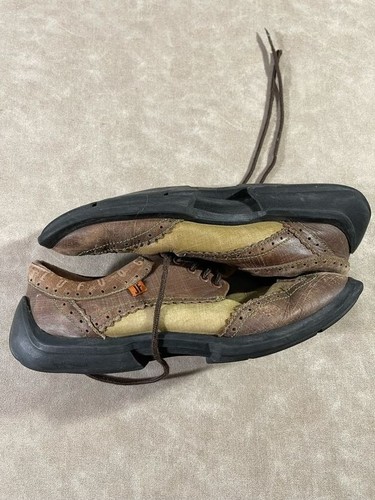 John Fluevog Future Angel Mens Brown Leather Casual Lace Up Shoes Size 10M - Picture 2 of 10