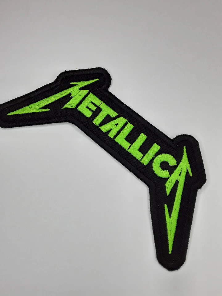 Metallica Patch Neon Green Iron-on Embroidered High-Quality Thrash Metal Slayer - Image 3 of 4