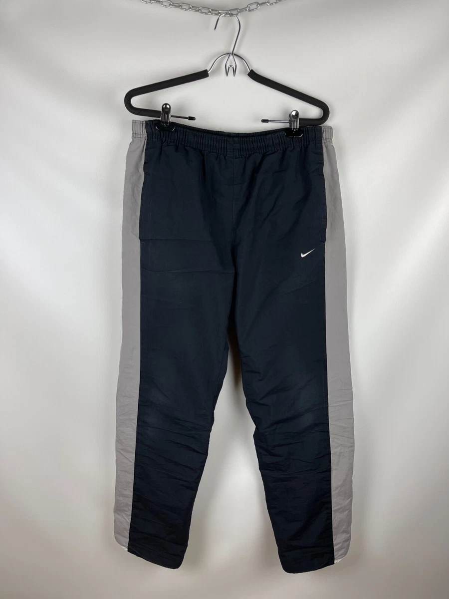 Nike Vintage y2k black grey track pants striped