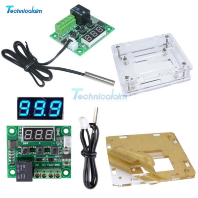 DC12V W1209 Blue/Red Thermostat Temperature Switch Policy Thermometer+Case