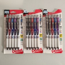 Pentel Energel Pearl Liquid Gel Pen 5-Pack Lo...