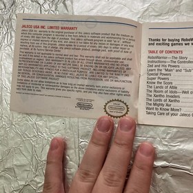 NES Robo Warrior Instruction Manual 