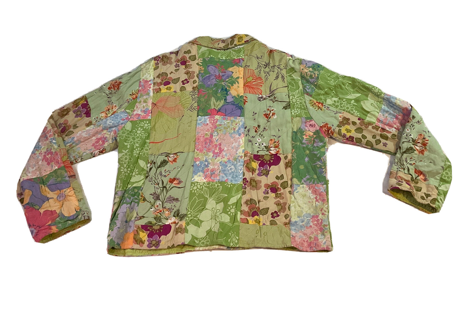 Casual Studio Women's Jacket Green Patchwork Colo… - image 10