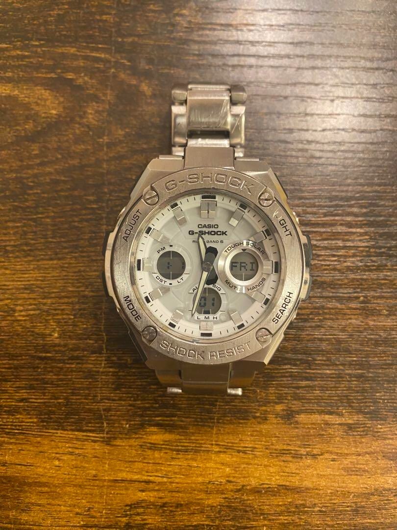 CASIO G-SHOCK G-STEEL GST-W110D-7AJF White Radio Solar Men's