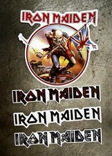 Iron Maiden Sticker Set 4 XXL 8  Danzig AC/DC Judas Priest OZZY Van Halen ACDC