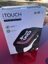 iTouch Air 5 Smartwatch - Black 47mm AMOLED Display Heartbeat Health Tracker