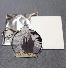 Black Butler Undertaker Acrylic Keychain Boarding School Edition Near Mint