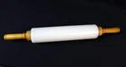 Antique 1920s Imperial Manufacturing Co Milk Glass Rolling Pin 18"