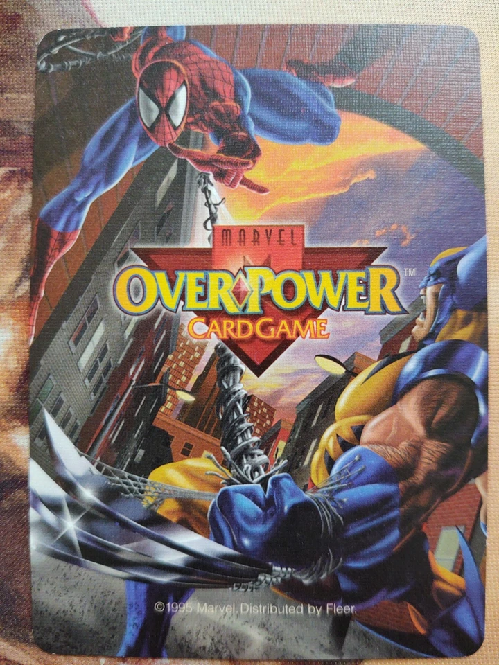 OverPower Marvel Fleer 1995 Any Hero Character Confusion Promo OPD Wolverine - Image 2 of 2