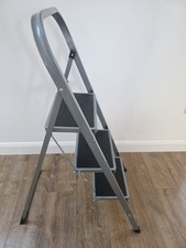 VonHaus 3 Steps Domestic Ladder - Brand-new - Grey+Black - Free Delivery