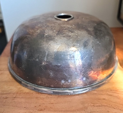 Vintage New Haven NY, NH & H RR International Silber 6,5'' Warm Essen Kuppel Essen