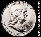 1962-D Franklin Half Dollar- Silver- Choice Gem Brilliant Unc Luster #J6737