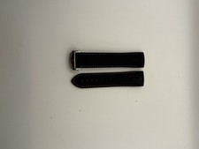 Omega Black / Orange Rubber Watch Strap for 45.5mm Planet Ocean Band w/ Buckle