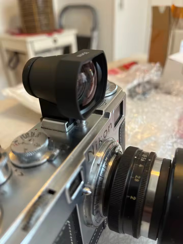 35mm Optical Viewfinder Cold Shoe Eyecup for Sony Fuji Leica Camera