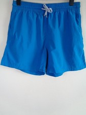 VILEBREQUIN MEN'S BRIGHT BLUE SWIM SHORTS WITH POCKETS AND DRAWSTRING - SIZE XXL