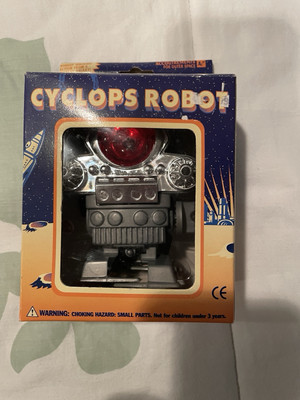 Vintage Wind-Up Sci Fi CYCLOPS ROBOT by ACCOUTREMENTS - NEW