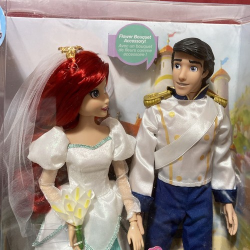 Disney Parks Ariel and Eric Wedding Doll Set – The Little Mermaid New - Picture 10 of 14