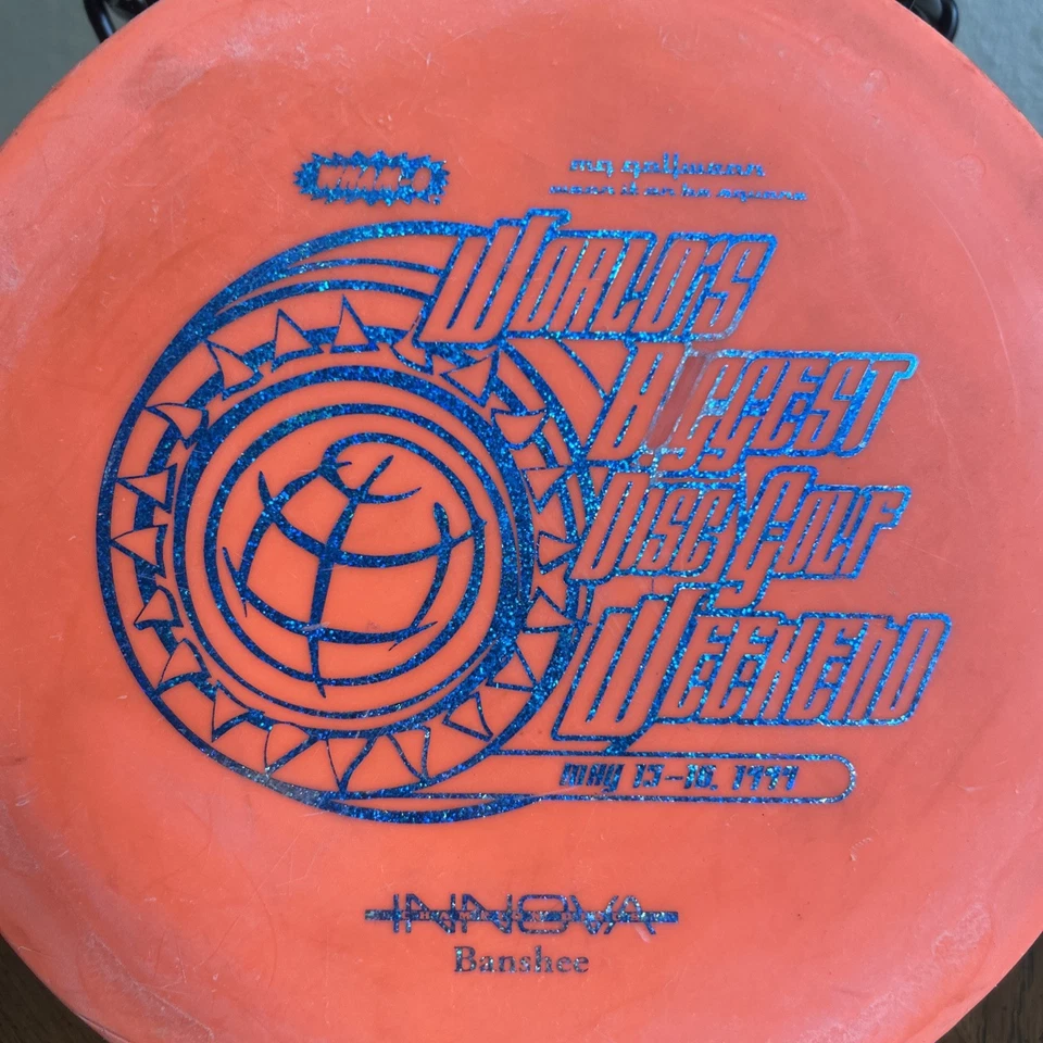 Innova Champion Discs Bar Stamp DX Banshee Orange 174 Old School Disc Golf  - Image 2 of 4