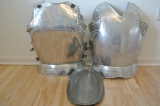 Metal Armor Breast Chest Back Plate & Shield Cosplay Costume Convention Gencon