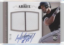 2014 National Treasures Rookie Material Signatures 75/99 Jose Abreu Auto 1l7