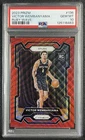 VICTOR WEMBANYAMA PSA 10 2023-24 PANINI PRIZM #136 ROOKIE RUBY WAVE RC SPURS 463