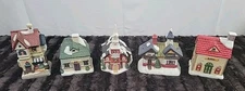 Lillian Vernon 1996 Christmas Memories Lot 5 Grocer Inn House School Church