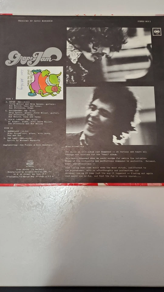 Moby Grape - Grape Jam 1968 Original Vintage Vinyl Record - Image 4 of 4