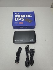Mini UPS DC 20000mAh Battery Backup  Surge Protector Uninterruptible Black