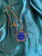 Harry Potter Wizarding World Chocolate Frog Pendant Necklace Golden Like Chain