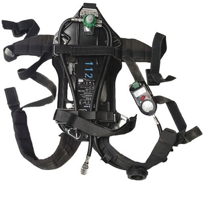 Feuerwehr MSA AUER Pressluftatmer BD 96, Atemschutzgerät Kontrolleinheit ICU, 