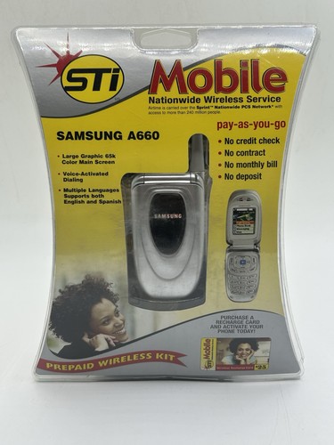 Samsung A660 Flip Phone  Silver  STi Mobile