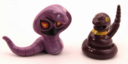 Ekans And Arbok Vintage 1999 Nintendo Tomy Pokémon Figure r27