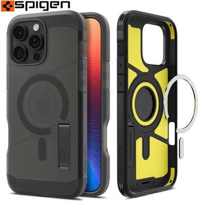 Handyhülle für iPhone 16 Pro Max Spigen Case Cover Futeral Tasche Rauchfarben