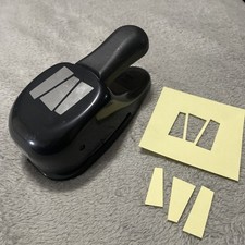 Stampin Up Round Tab Paper Shapers Punch Whale Tail Style Retired Scrapbooking