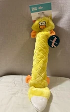 Zippy Paws Jigglerz -Duck   Clinker & Squeaker Dog Toy 20”