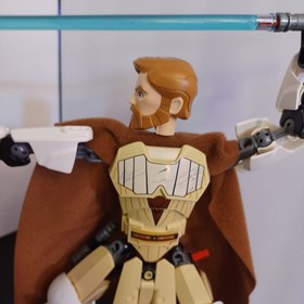 LEGO Star Wars Buildable Figures Obi-Wan Kenobi 75109 and Jango Fett 75107