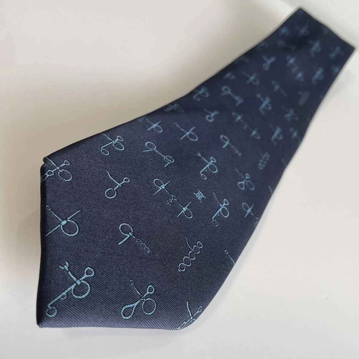 CELINE cravatta uomo seta originale usata cravatta abito classico lusso multicolore A103