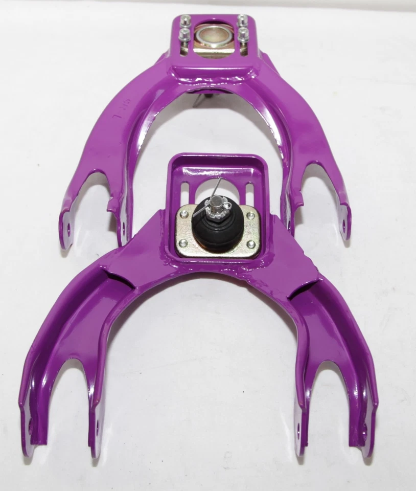 Brazos superiores delanteros + buje para 94-01 Integra 92-95 Civic 93-97 Civic Sol EG PÚRPURA Foto 3 de 4