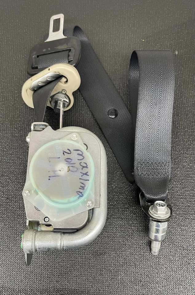 Nissan Máxima 2009 2010 cinturón de seguridad delantero izquierdo lado del conductor OEM Foto 2 de 4