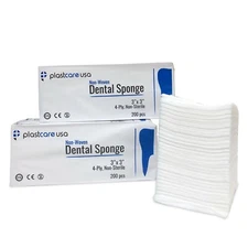 3x3 Dental Gauze Pads, Squares for First Aid Sponges, Non Woven Medical Wipes