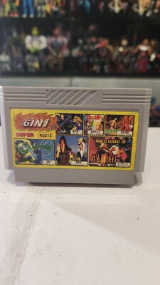 6 in 1 Famiclone/Famicom Cartridge Nes Tv Game